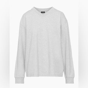 Aritzia Gray Long Sleeve Tee